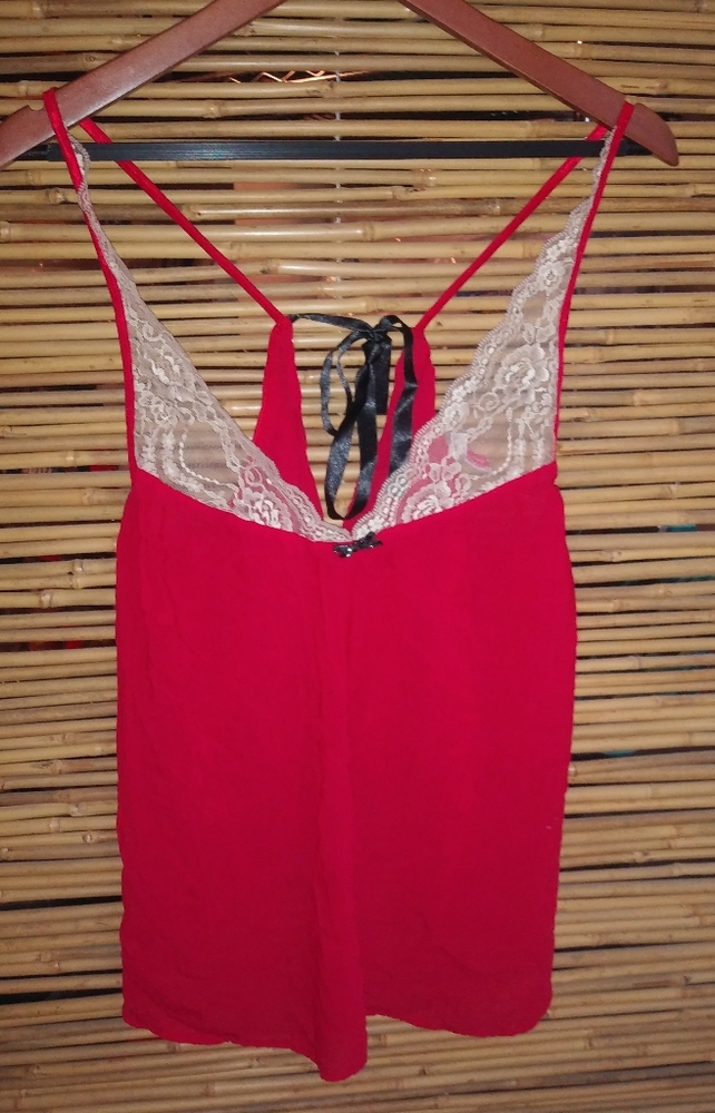 COSMOPOLITAN M Sexy Red Lingerie Lace Top